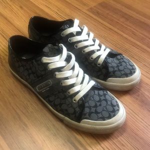 Black Coach sneakers